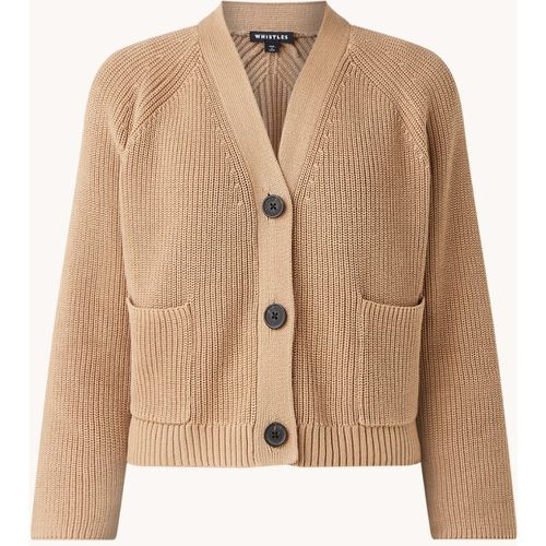 Cardigan en laine en grosse maille avec poches plaquées - Whistles - Modalova