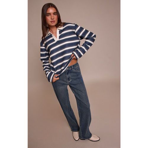 Jean droit stretch confortable vintage à taille mi-haute | Taille 38 - PrettyLittleThing - Modalova