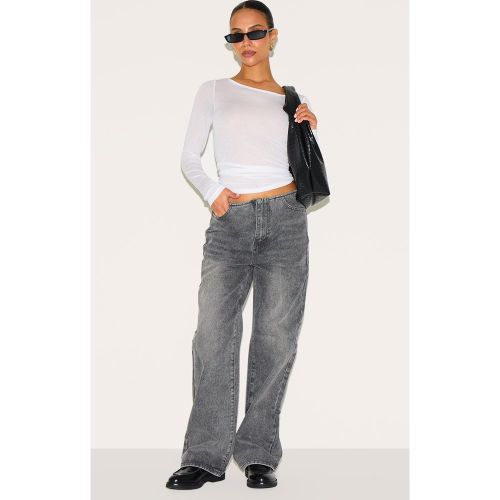 Petite Jean large à taille mi-haute invisible - PrettyLittleThing - Modalova