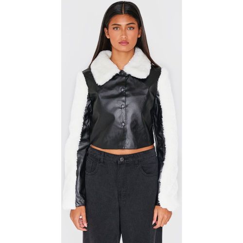 Veste en PU à manches collées - PrettyLittleThing - Modalova
