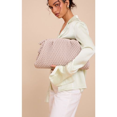 Pochette en PU doux tressé - PrettyLittleThing - Modalova