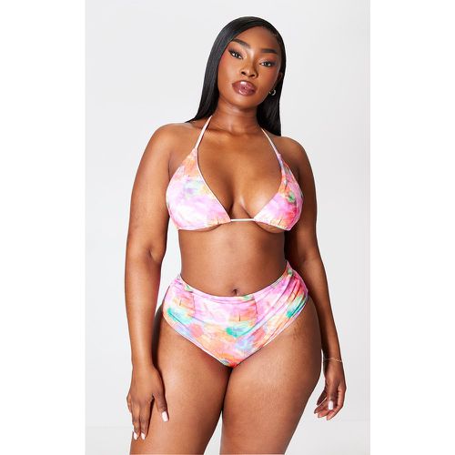 Plus Haut de maillot de bain triangle imprimé dos nu - PrettyLittleThing - Modalova