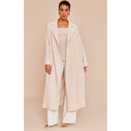 Petite Trench long oversize - PrettyLittleThing - Modalova