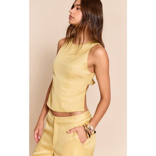 Top tissé noué dans le dos - PrettyLittleThing - Modalova