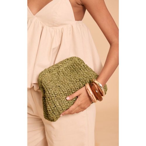 Pochette ample en raphia - PrettyLittleThing - Modalova