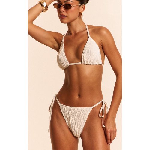 Bas de maillot de bain crêpé à noeuds doublés sur les côtés - PrettyLittleThing - Modalova