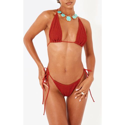 Bas de maillot de bain froncé à nouer - PrettyLittleThing - Modalova