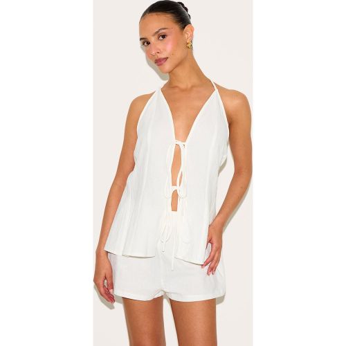 Petite Mini short tissé à taille haute | Taille 38 - PrettyLittleThing - Modalova