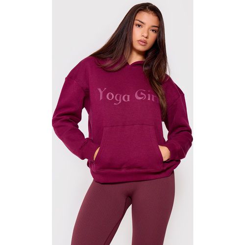 Hoodie oversize à slogan "Yoga Girl" - PrettyLittleThing - Modalova