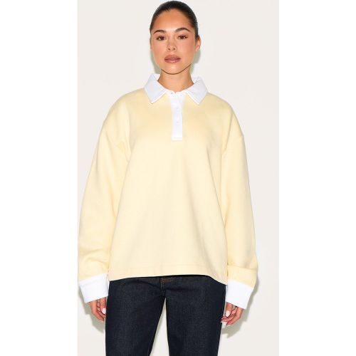 Sweat oversize à col polo - PrettyLittleThing - Modalova