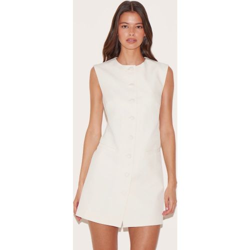 Robe de tailleur trapèze tissée à boutons - PrettyLittleThing - Modalova