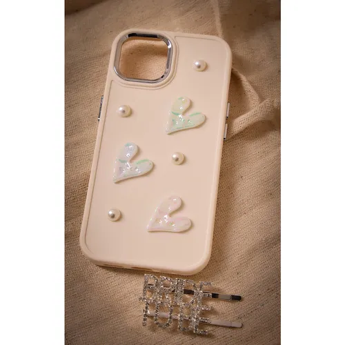 Coque de téléphone à perles - PrettyLittleThing - Modalova