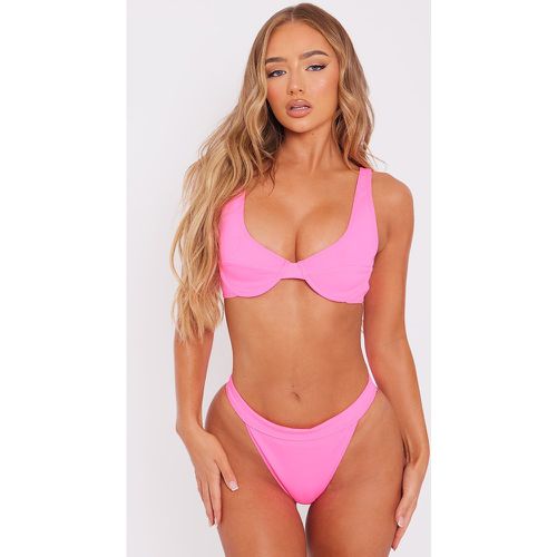 Top de maillot de bain en néoprène à armatures - PrettyLittleThing - Modalova