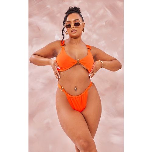 Plus Bas de maillot de bain froncé à anneaux - PrettyLittleThing - Modalova