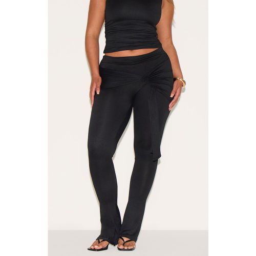 Shape Pantalon flare très doux à détail drapé noué - PrettyLittleThing - Modalova