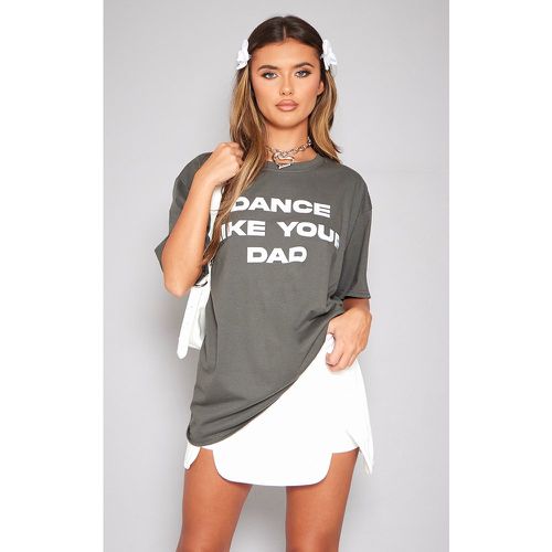 T-shirt oversize imprimé Dance Like Your Dad - PrettyLittleThing - Modalova