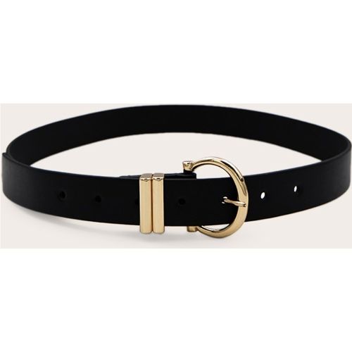 Ceinture en PU à boucle dorée arrondie - PrettyLittleThing - Modalova