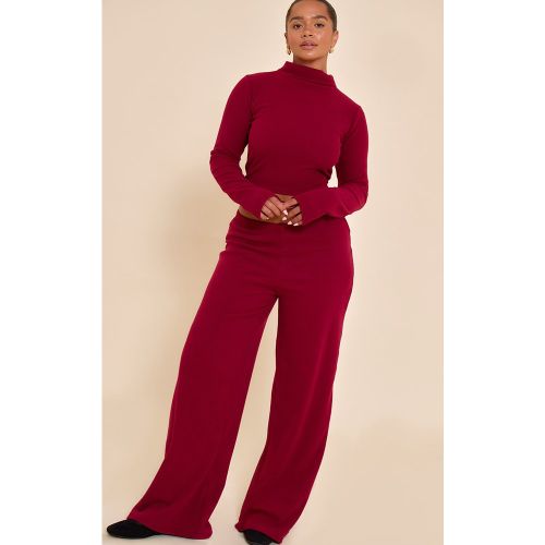 Pantalon Sculpt micro-côtelé large | Taille 48 - PrettyLittleThing - Modalova