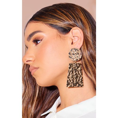 Boucles d'oreilles XXL abstraites effet fondu - PrettyLittleThing - Modalova