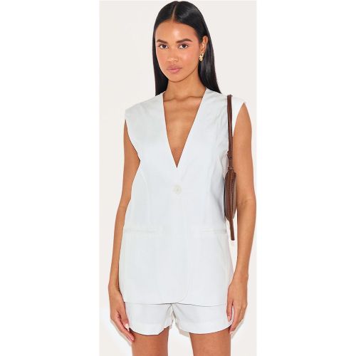 Veston de tailleur long tissé deluxe - PrettyLittleThing - Modalova