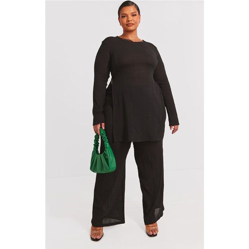 Plus Pantalon large en étamine texturé - PrettyLittleThing - Modalova