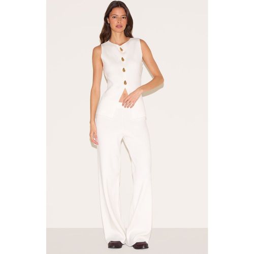 Pantalon en maille compacte | Taille Large - PrettyLittleThing - Modalova