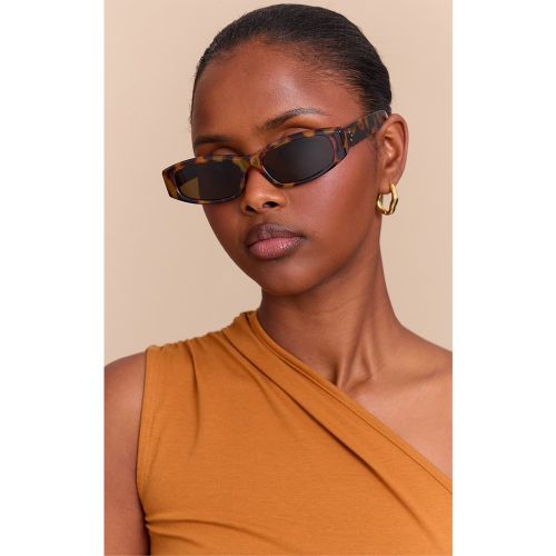 Lunettes de soleil fines style oeil de chat en écailles - PrettyLittleThing - Modalova