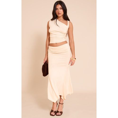 Jupe mi-longue portefeuille à détails froncés - PrettyLittleThing - Modalova