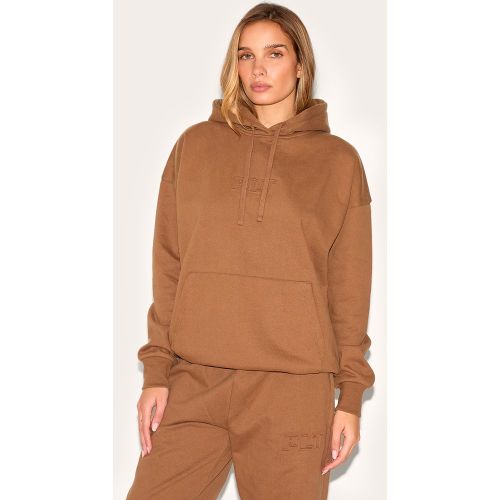 Hoodie oversize deluxe imprimé en relief - PrettyLittleThing - Modalova