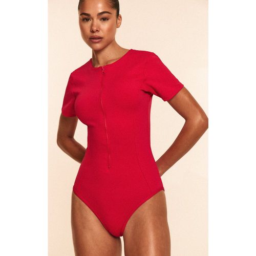 Maillot de bain style plongée à zip - PrettyLittleThing - Modalova