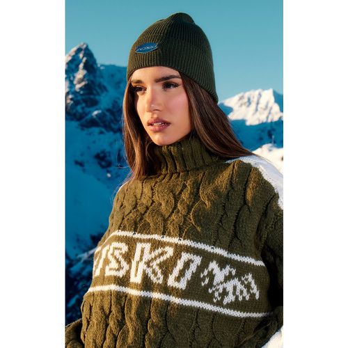 SKI Bonnet de ski en maille tricot - PrettyLittleThing - Modalova