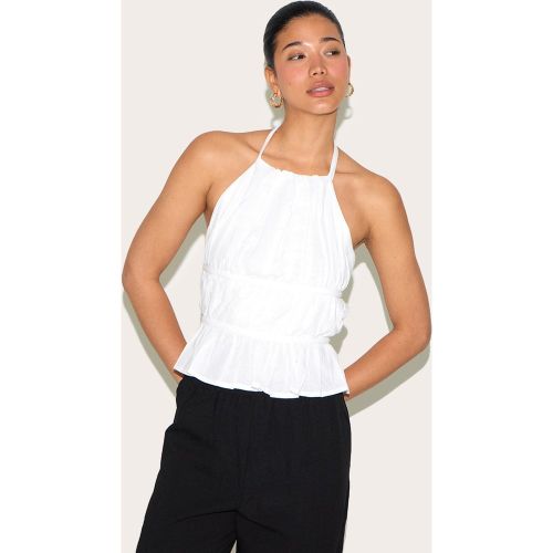 Top léger long tissé à étage et dos noué | Taille 40 - PrettyLittleThing - Modalova