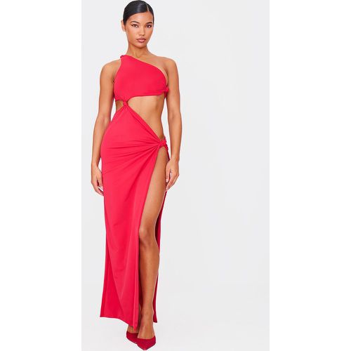 Robe longue doublée mat à découpes et détails noués - PrettyLittleThing - Modalova