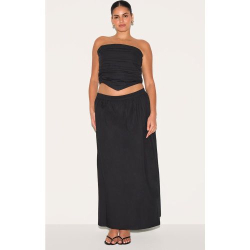 Plus Jupe mi-longue Trapèze en Popeline de Coton - PrettyLittleThing - Modalova