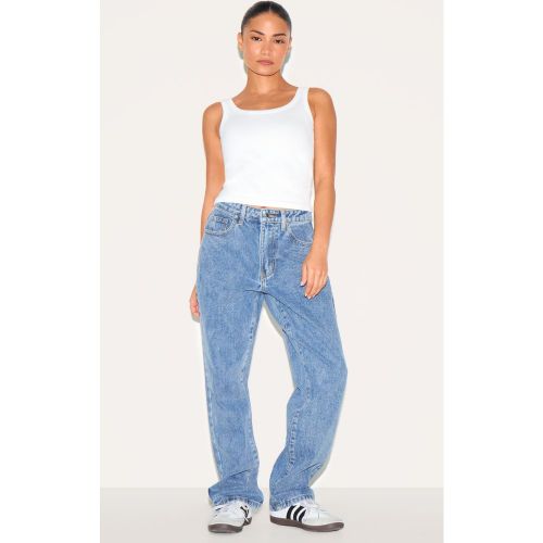 Petite Jean droit à taille haute - PrettyLittleThing - Modalova