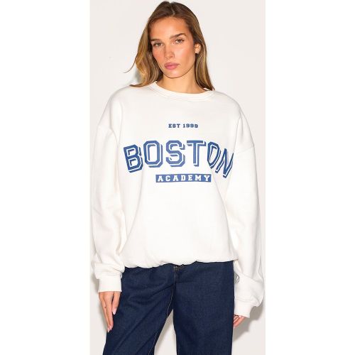 Sweat imprimé "Boston" oversize - PrettyLittleThing - Modalova