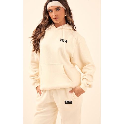 Hoodie oversize à badge logo - PrettyLittleThing - Modalova
