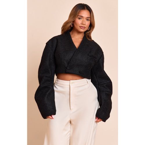 Shape Manteau court style cache-coeur en effet laine à manches cocon - PrettyLittleThing - Modalova