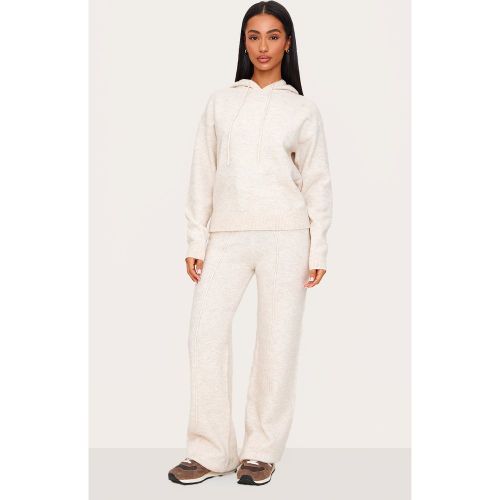 Petite Pantalon large en maille tricot à coutures surjetées - PrettyLittleThing - Modalova