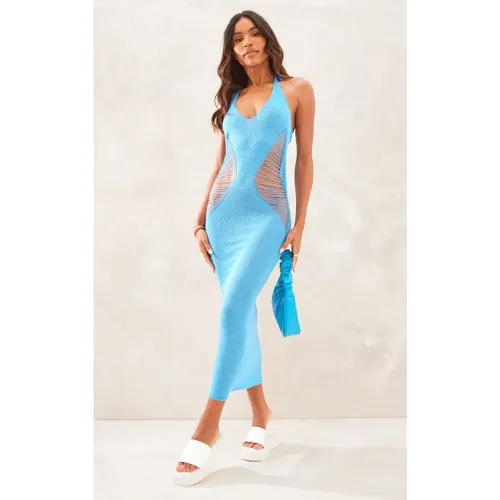 Robe en maille tricot transparente ajourée - PrettyLittleThing - Modalova