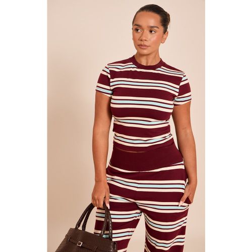 Shape T-shirt long à rayures | Taille 48 - PrettyLittleThing - Modalova