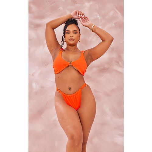 Plus Haut de maillot de bain froncé à anneaux - PrettyLittleThing - Modalova