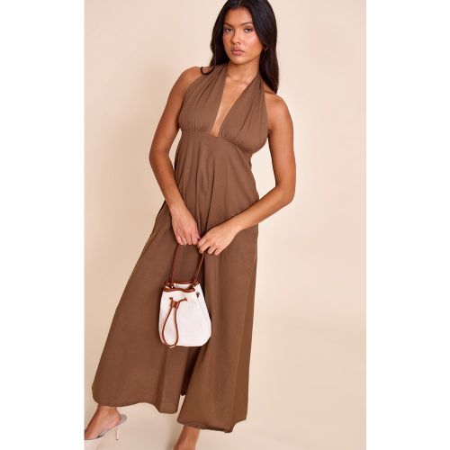 Robe longue à décolleté et dos nu - PrettyLittleThing - Modalova