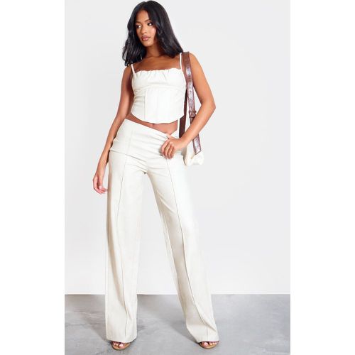 Tall Pantalon large en PU à coutures surjetées - PrettyLittleThing - Modalova