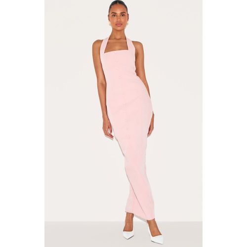 Robe longue tissée à dos nu et boutons - PrettyLittleThing - Modalova