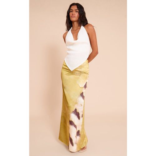 Jupe longue fluide imprimé coquillage | Taille 38 - PrettyLittleThing - Modalova