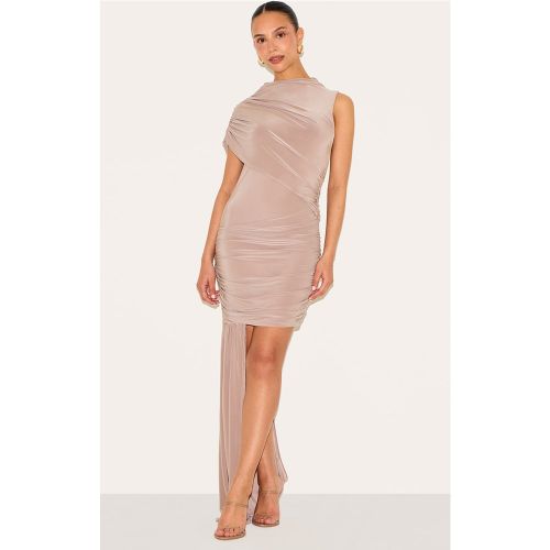 Petite Mini robe froncée à détail drapé - PrettyLittleThing - Modalova