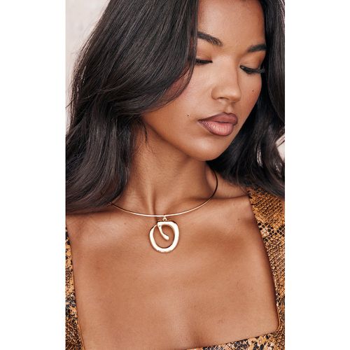 Collier ras-de-cou effet fondu en anneau - PrettyLittleThing - Modalova