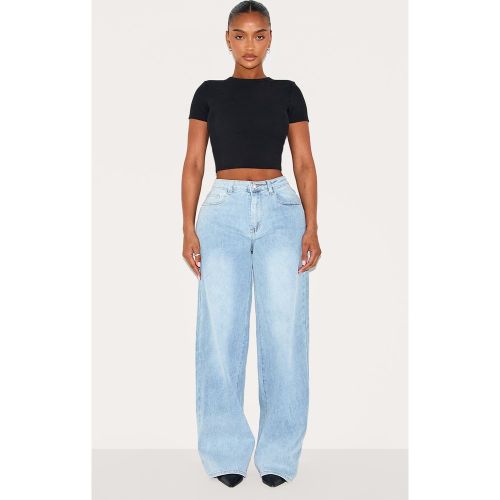 Shape Jean droit coupe sablier stretch à taille haute | Taille 48 - PrettyLittleThing - Modalova