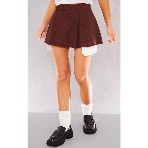 Jupe patineuse ajustée en maille tissée - PrettyLittleThing - Modalova
